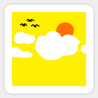 bright sky Sticker